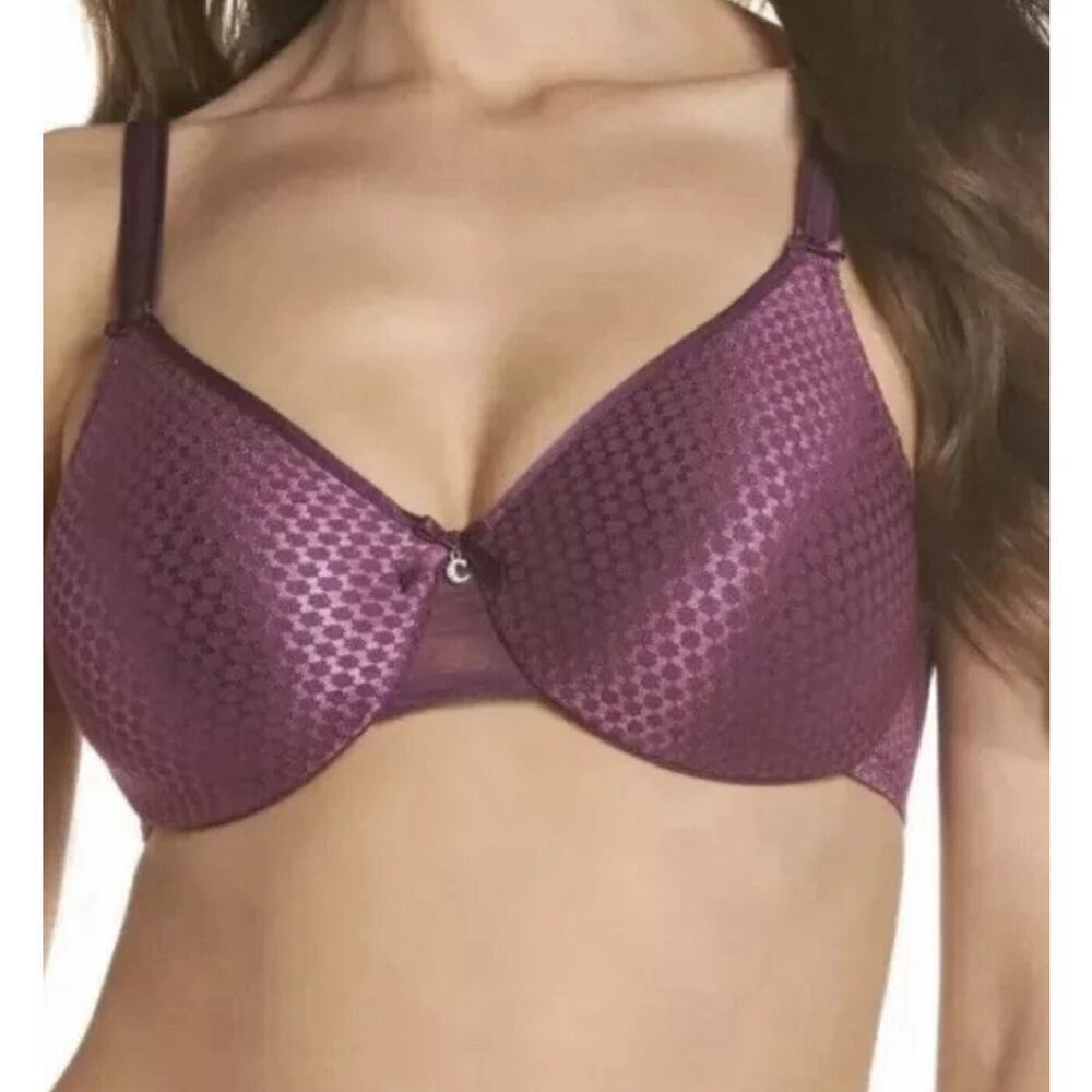 CHANTELLE CMAGNIFIQUE NOUVEAU FULL COVERAGE UNDERWIRE BRA PURPLE SZ 34DDD B1799